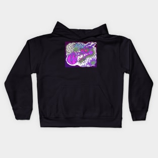 Neon Dragon With 4 Elements Variant 16 Kids Hoodie